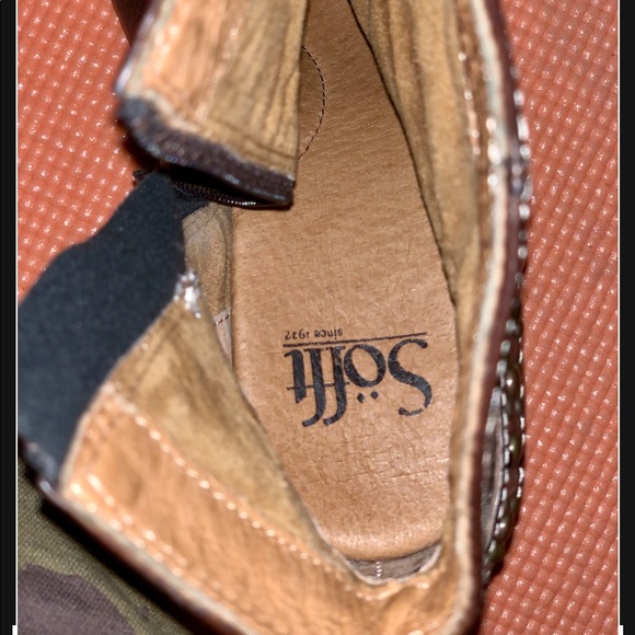 Sofft brown leather booties - Picture 3 of 4